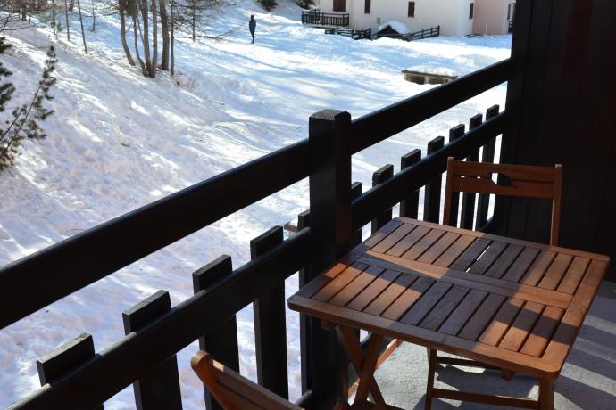 accès piste. coré local à ski