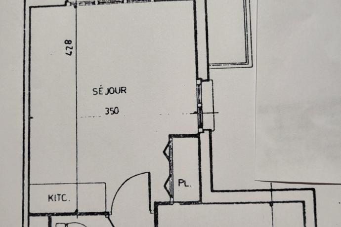Plan du studio - 29m2