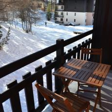 accès piste. coré local à ski